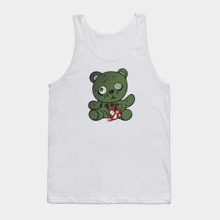 Creepy Cute Zombie Teddy Bear Tank Top